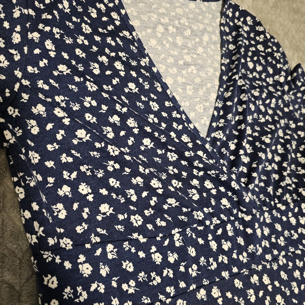 Women's Size L Floral Midi Dress - Picture 2 of 4